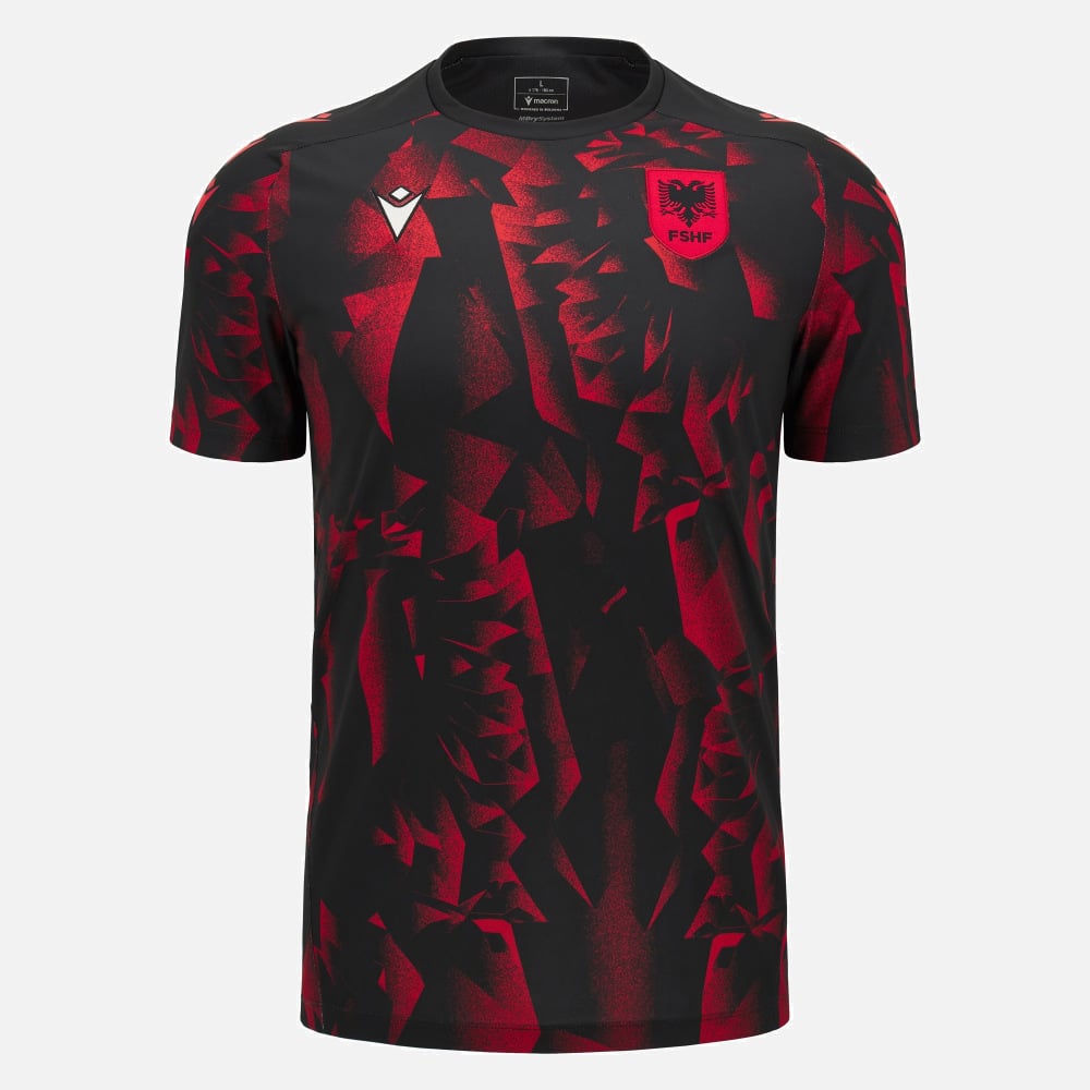 ALBANIE FOOTBALL – POLO TRAVEL POLY MAILLOT RED - MACRON ALBANIE FOOTBALL – POLO TRAVEL POLY MAILLOT RED - MACRON