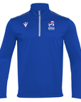 BOSS HAVEL 1/4 ZIP JUMPER ROYAL