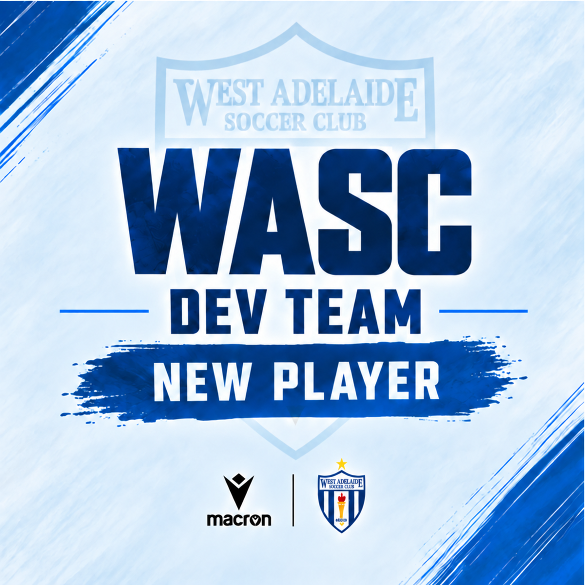 WASC - DEVELOPMENT TEAM 2027 - NEW PLAYER